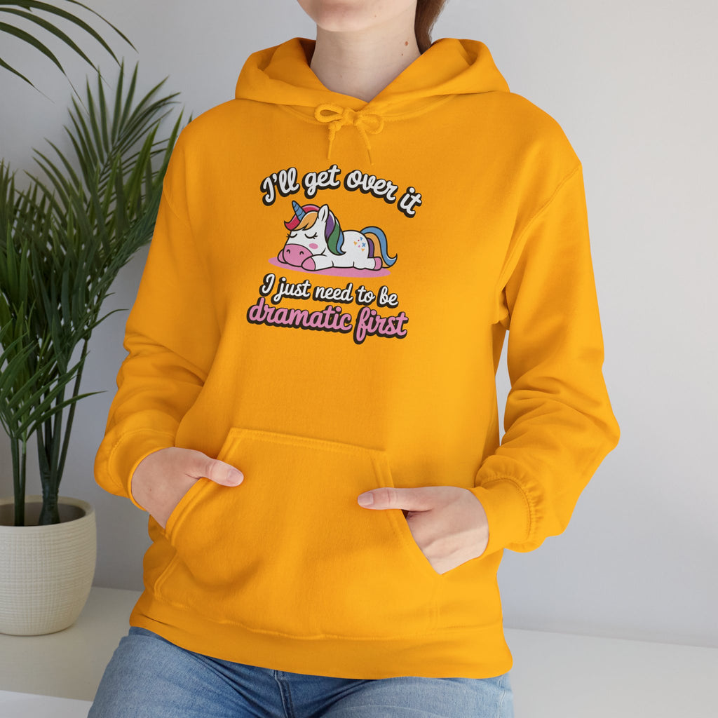 Dramatic Unicorn - Classic Funny Hoodie - Gift for Friends, Cozy Sweatshirt