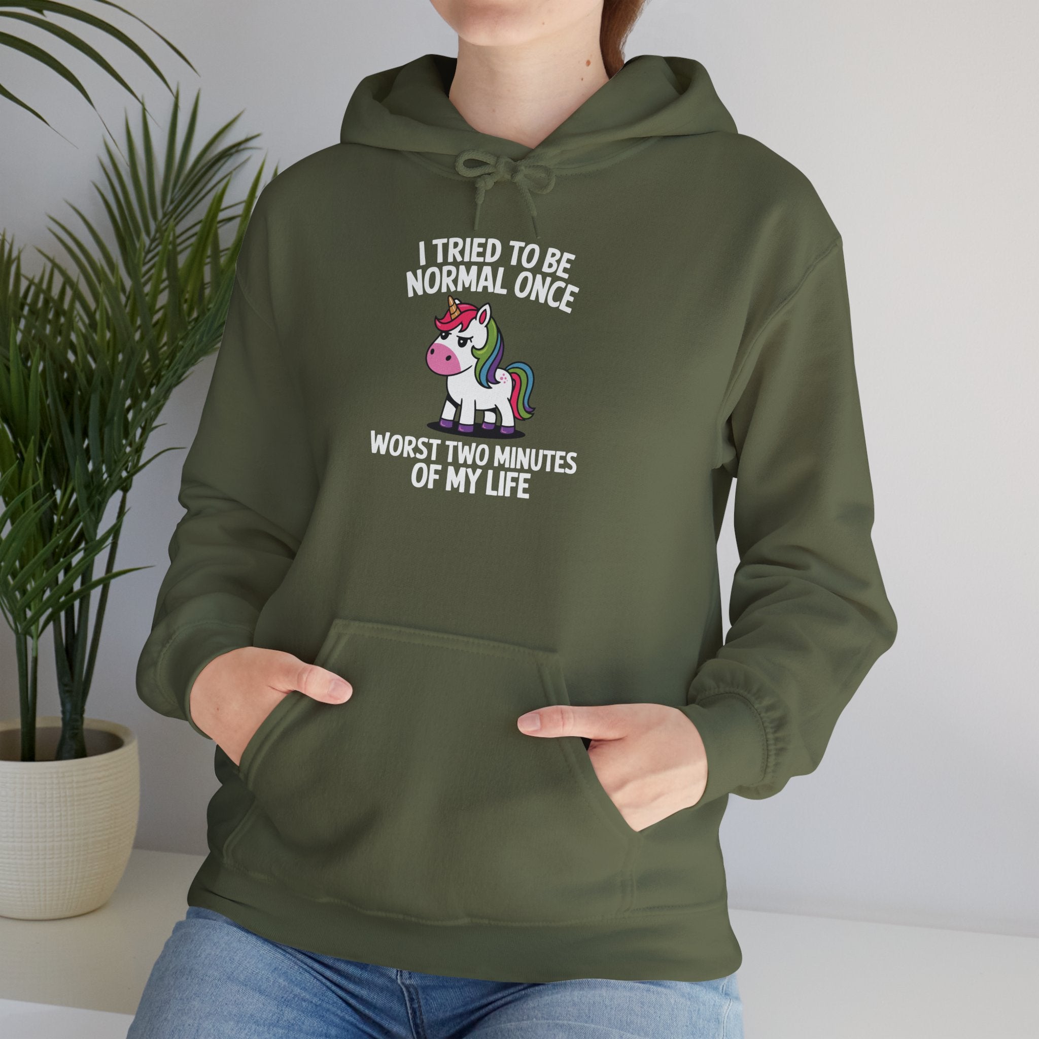 The Normal Unicorn - Classic Funny Hoodie - Gift for Friends, Cozy Sweatshirt