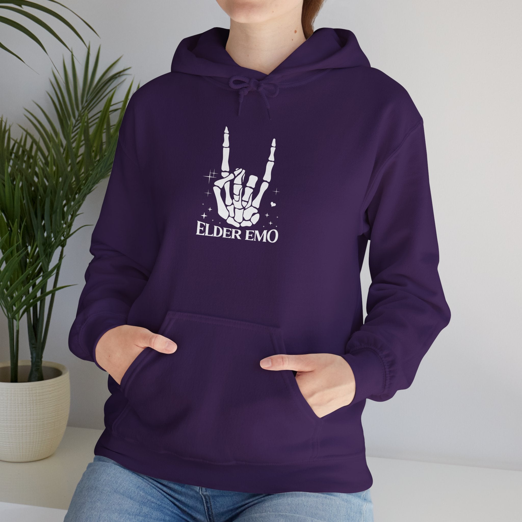 Elder Emo - Classic Funny Hoodie, Casual Wear, Everyday Humor Apparel