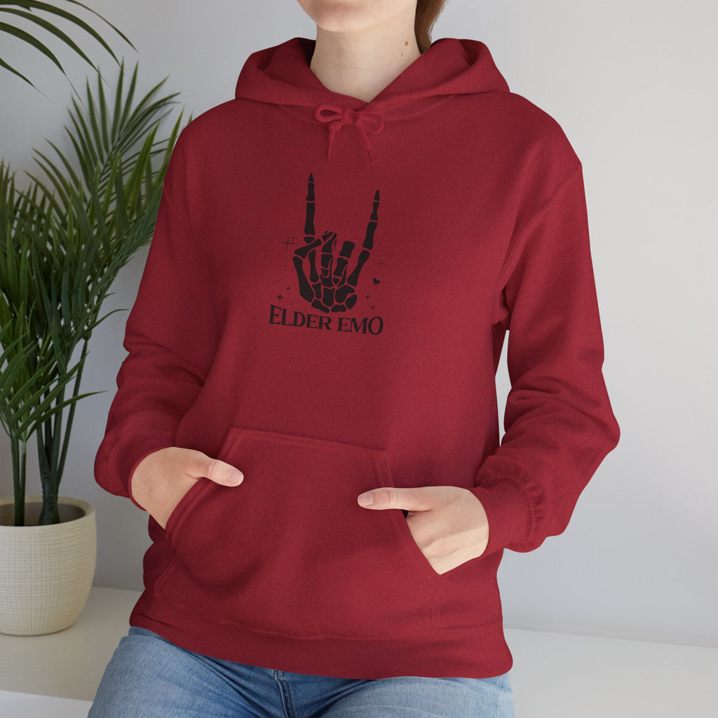 Elder Emo - Classic Funny Hoodie, Casual Wear, Everyday Humor Apparel