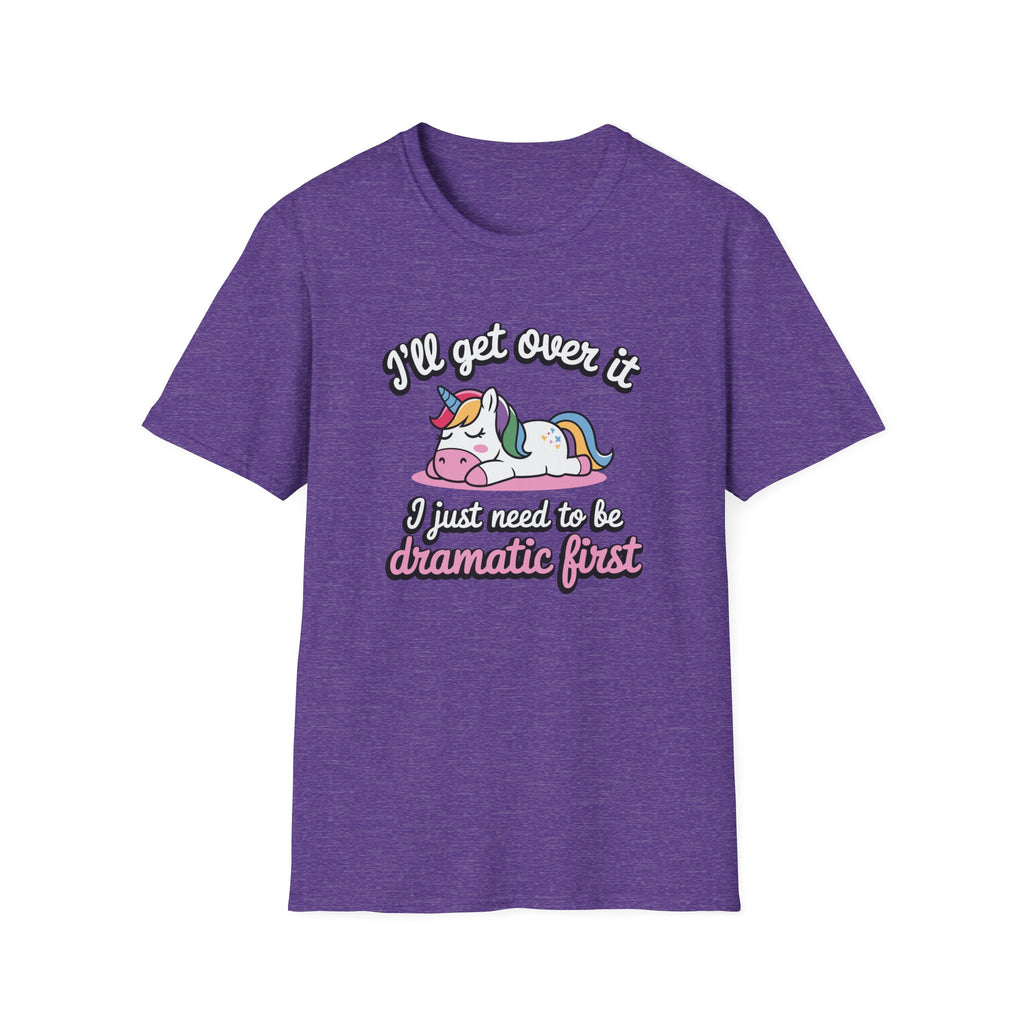 Dramatic Unicorn Classic Funny Tee | Adult Unisex Tee