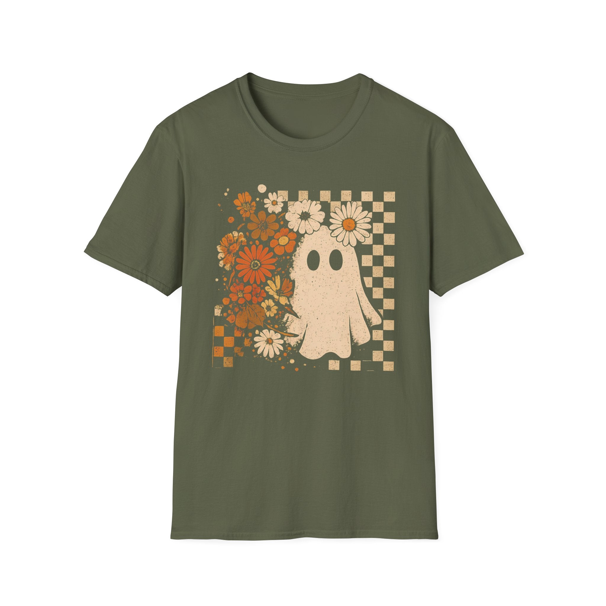 The Checkered Ghost - Classic Halloween Tee