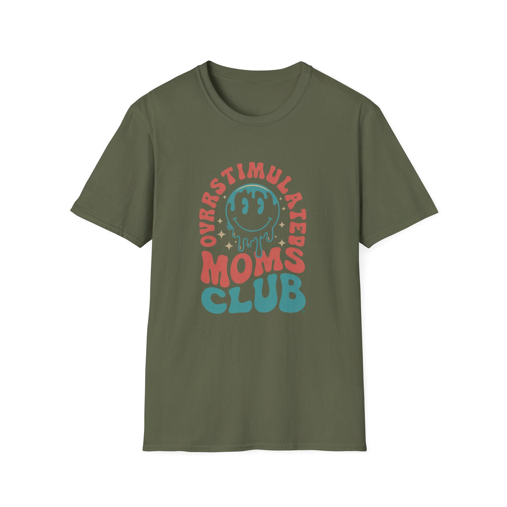 Overstimulated Moms Club - Classic Funny Tee | Adult Unisex Tee , Multiple Colors