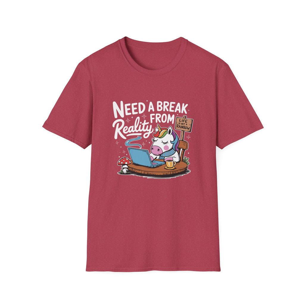 Coffee Break Unicorn Classic Funny Tee | Adult Unisex Tee
