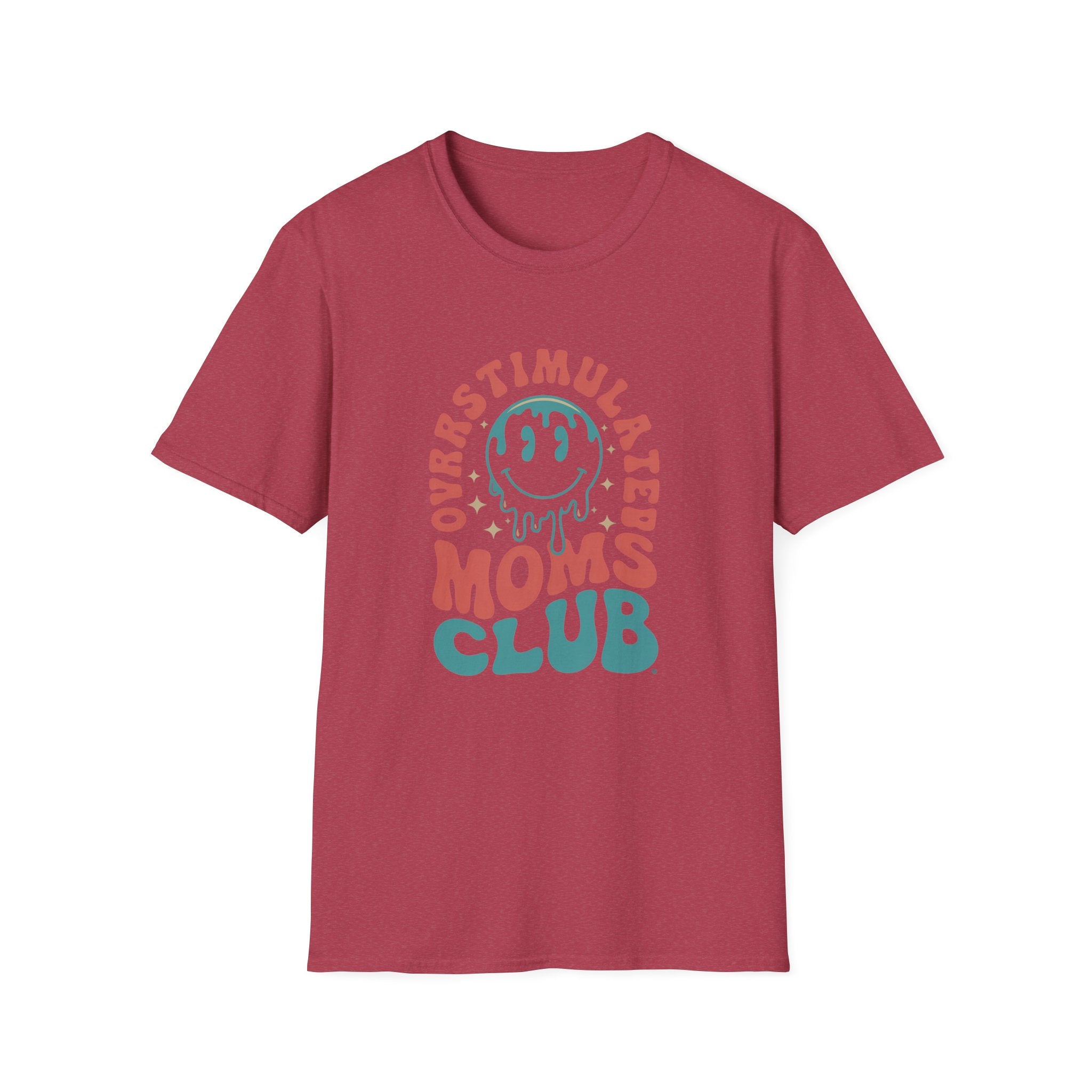 Overstimulated Moms Club - Classic Funny Tee | Adult Unisex Tee , Multiple Colors