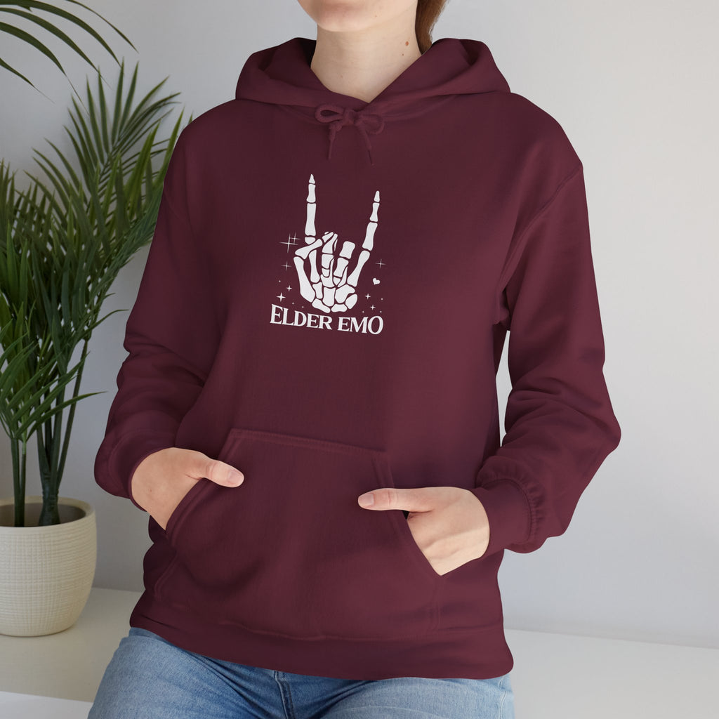 Elder Emo - Classic Funny Hoodie, Casual Wear, Everyday Humor Apparel