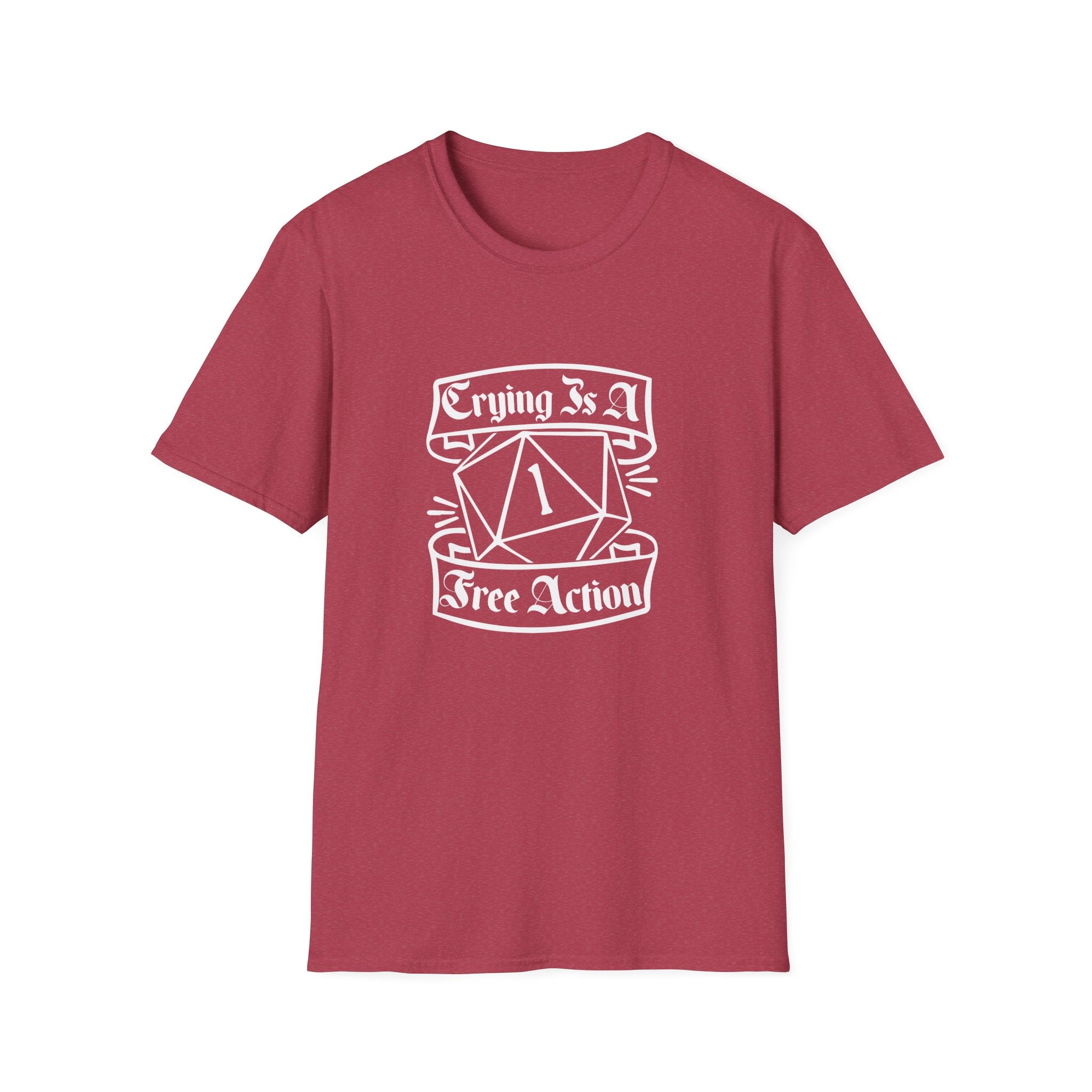 Crying Is A Free Action Classic Game Night Tee