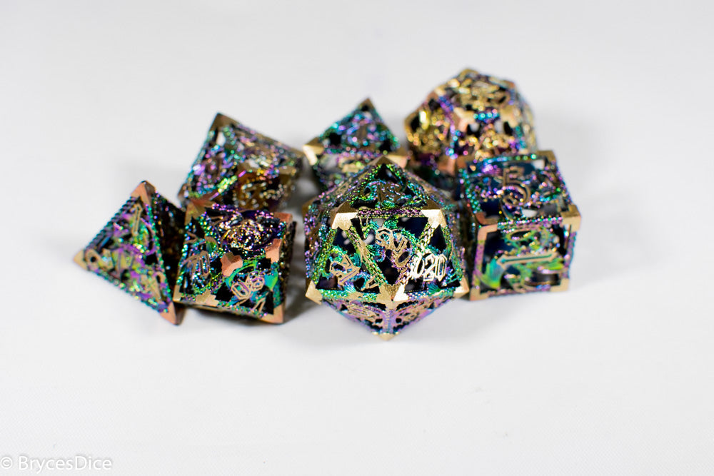 Deadly Dragon Dice: Shards of Oblivion - Golden Rainbow Hollow Metal