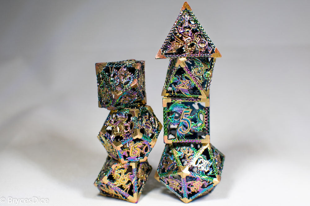 Deadly Dragon Dice: Shards of Oblivion - Golden Rainbow Hollow Metal