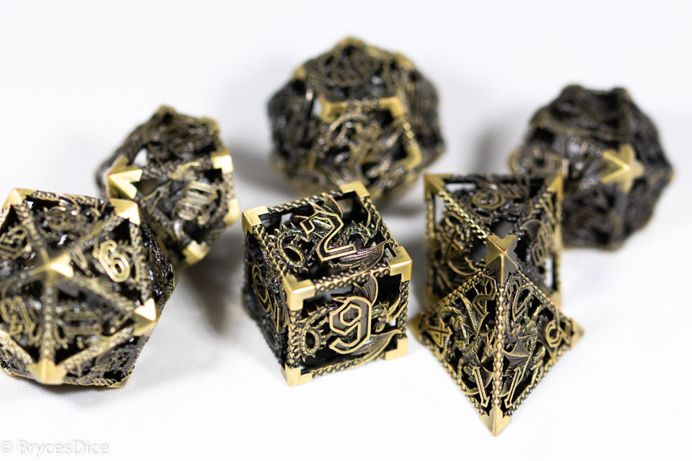 Deadly Dragon Dice: Shards of Oblivion - Gold Hollow Metal