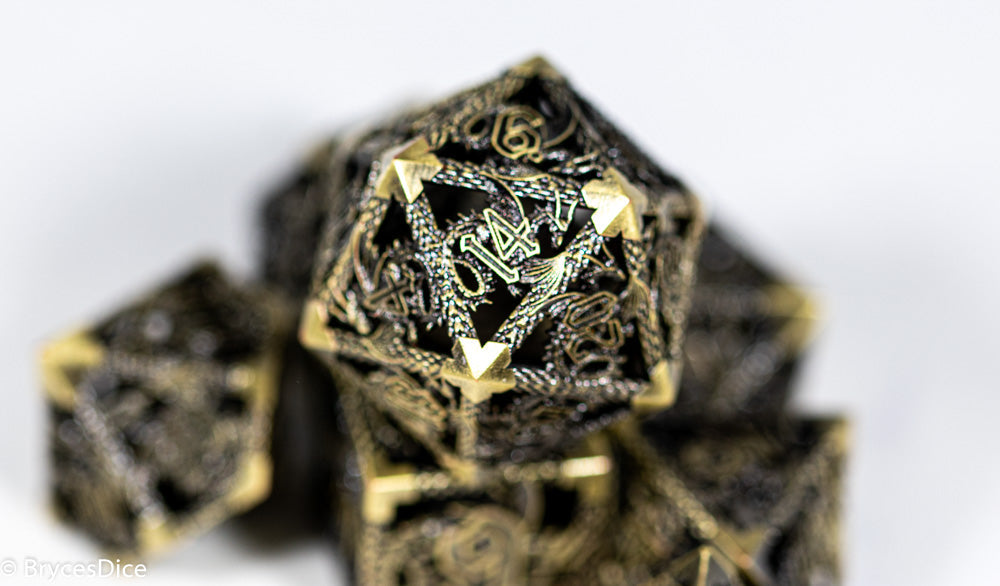 Deadly Dragon Dice: Shards of Oblivion - Gold Hollow Metal