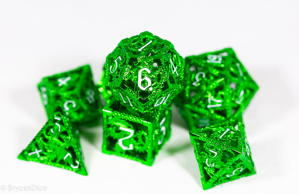 Deadly Dragon Dice: Shards of Oblivion - Shimmering Green Hollow Metal