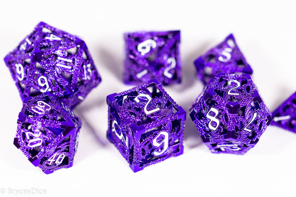 Deadly Dragon Dice: Shards of Oblivion - Powerful Purple Hollow Metal