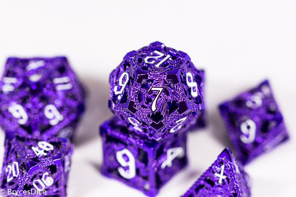 Deadly Dragon Dice: Shards of Oblivion - Powerful Purple Hollow Metal