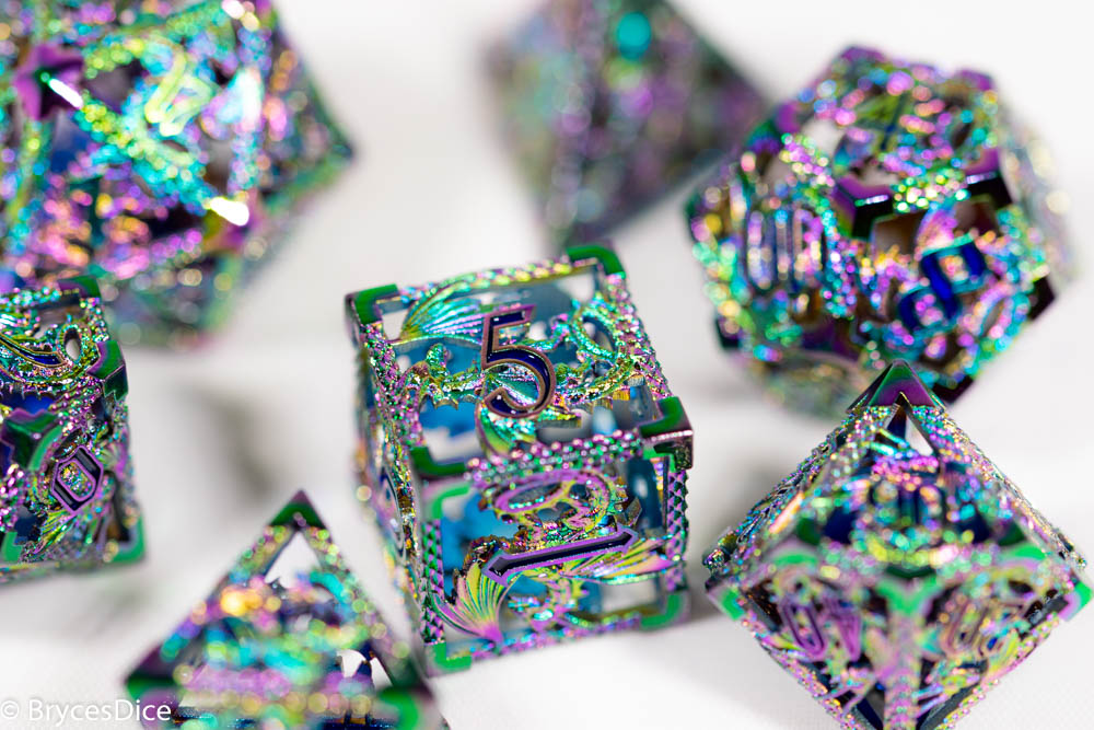 Deadly Dragon Dice: Shards of Oblivion - Rainbow Metal Hollow Metal