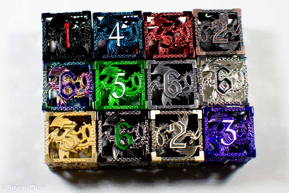 Deadly Dragon Dice Single D6 (Multiple Colors)