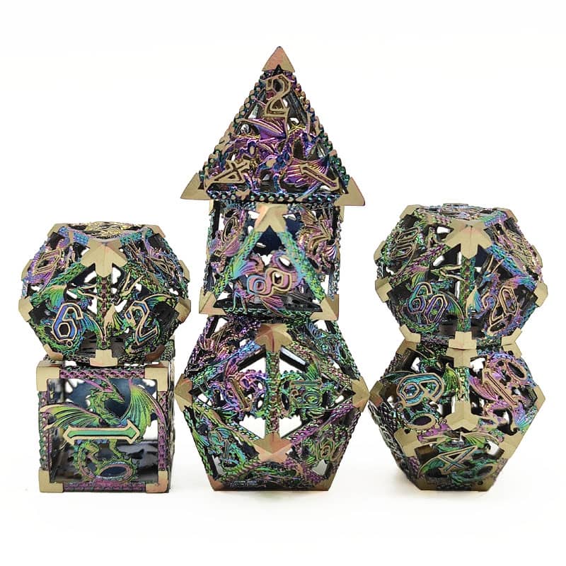 Deadly Dragon Dice: Shards of Oblivion - Golden Rainbow Hollow Metal