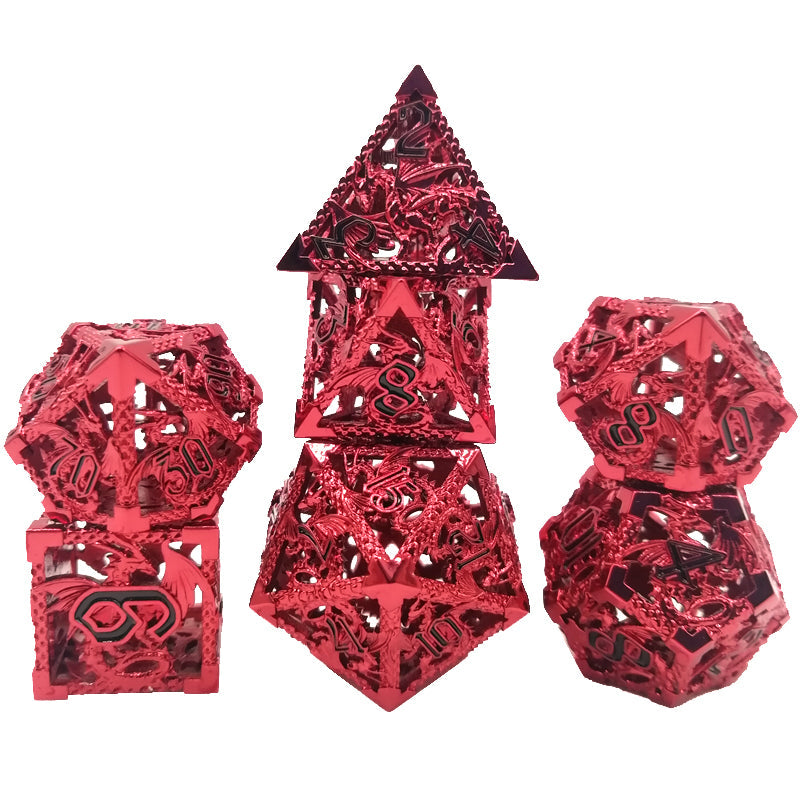 Deadly Dragon Dice: Shards of Oblivion - Ruthless Red Hollow Metal