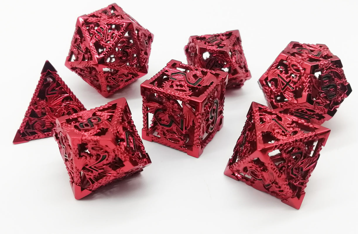 Deadly Dragon Dice: Shards of Oblivion - Ruthless Red Hollow Metal