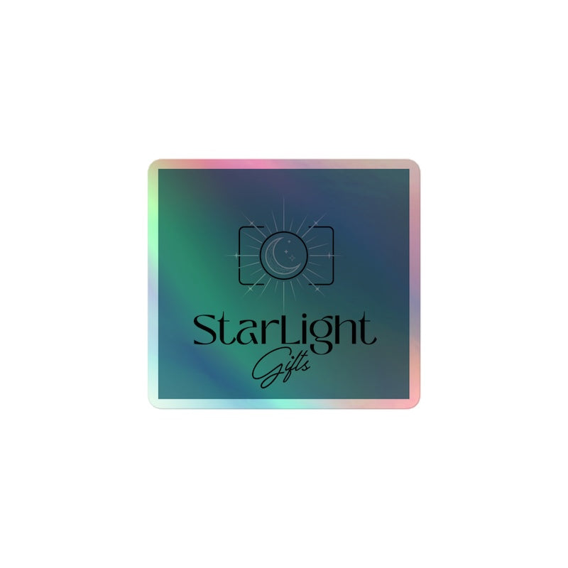 Gradient square with 'StarLight Gifts' logo on a white background