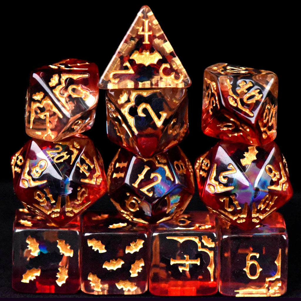 Blood Bats & Beyond 11 Dice Set