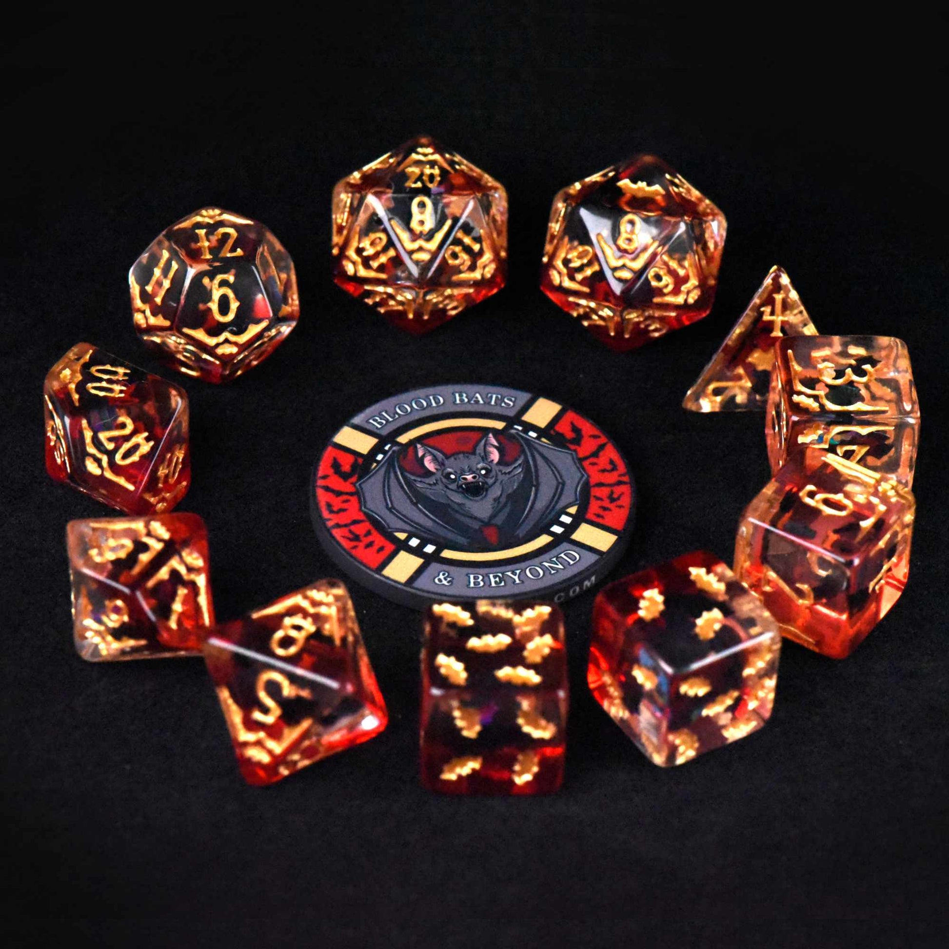 Blood Bats & Beyond 11 Dice Set