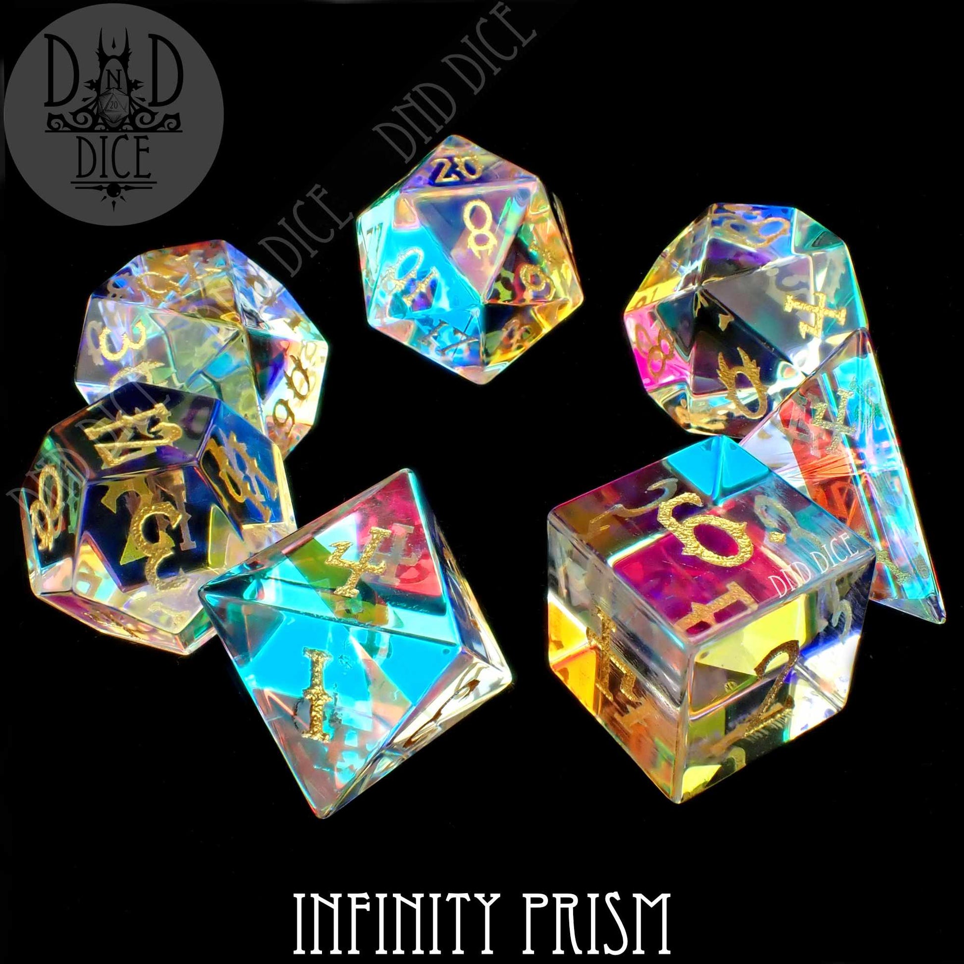 Infinity Prism 7 Glass Dice Set (Gift Box)