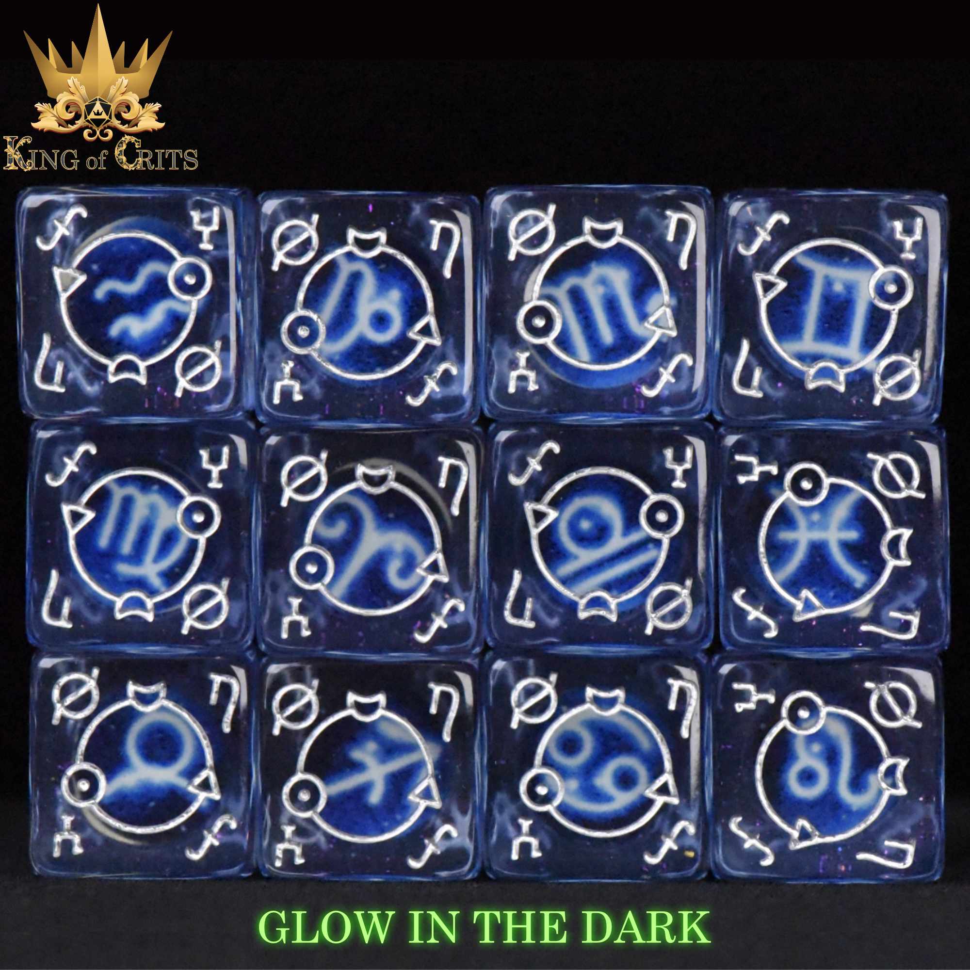 Zodiac Pack 12D6 Dice Set