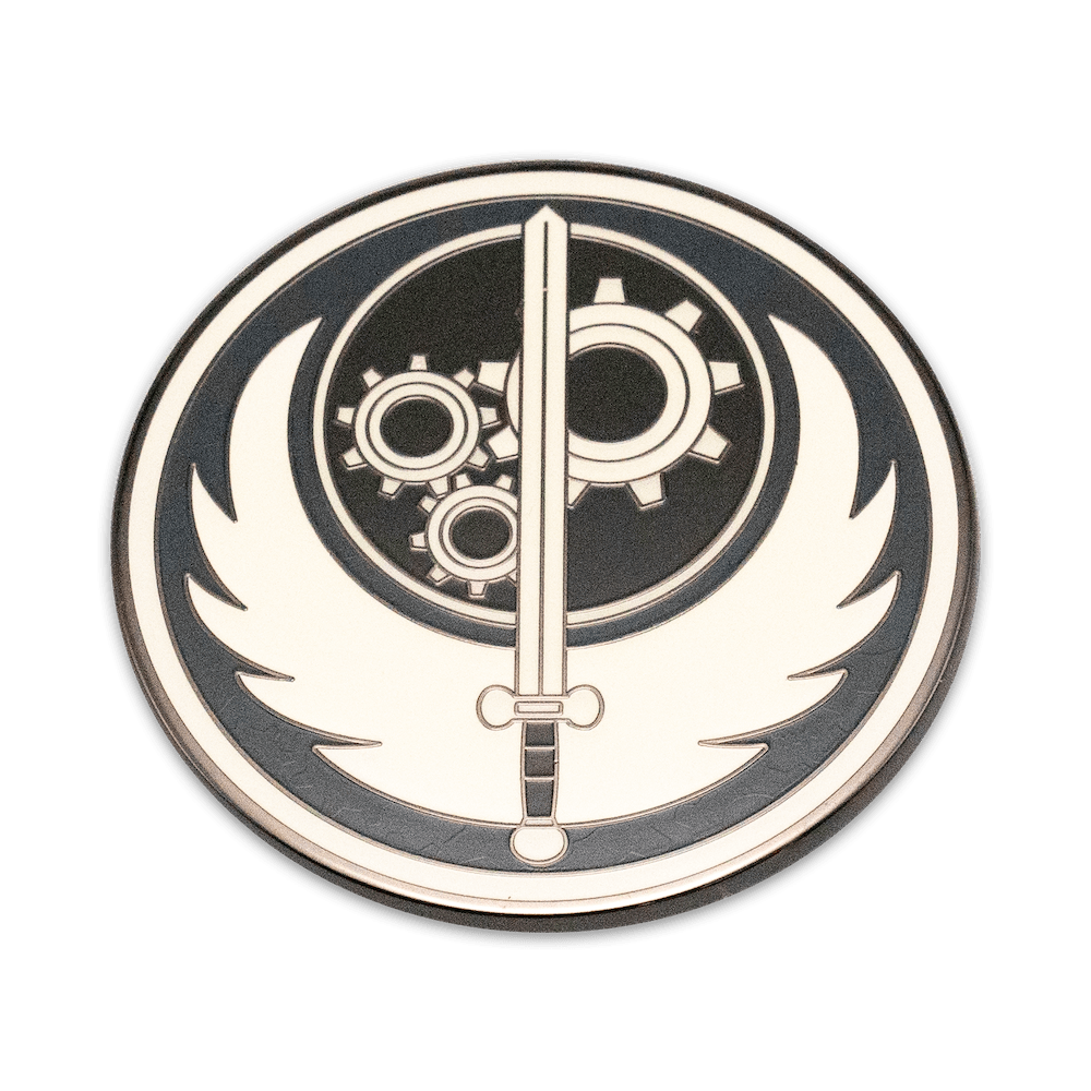 Fallout Brotherhood of Steel Insignia Glow AR Pin