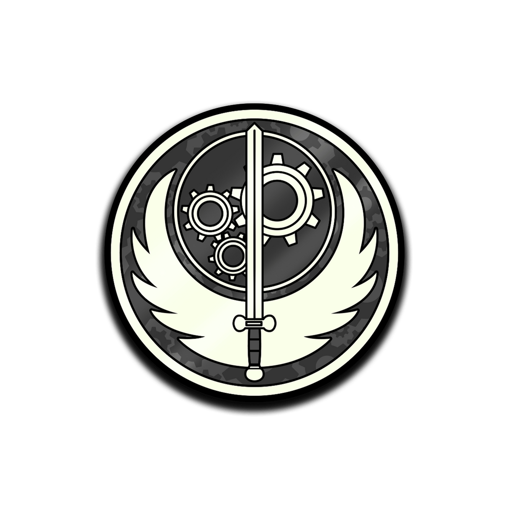 Fallout Brotherhood of Steel Insignia Glow AR Pin