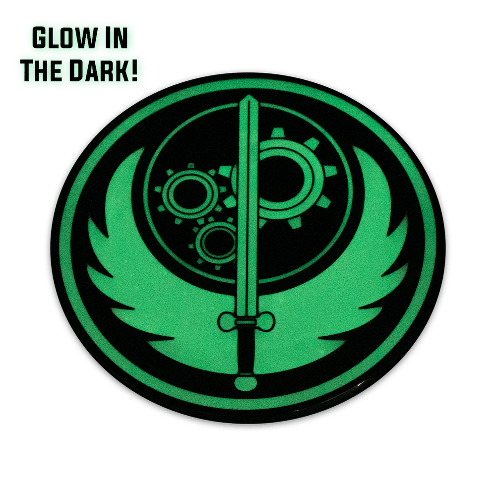 Fallout Brotherhood of Steel Insignia Glow AR Pin