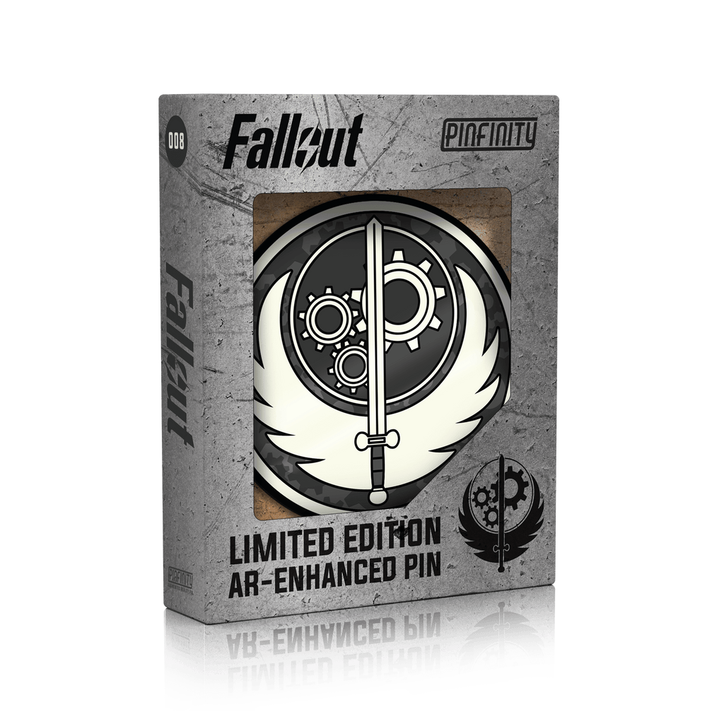 Fallout Brotherhood of Steel Insignia Glow AR Pin