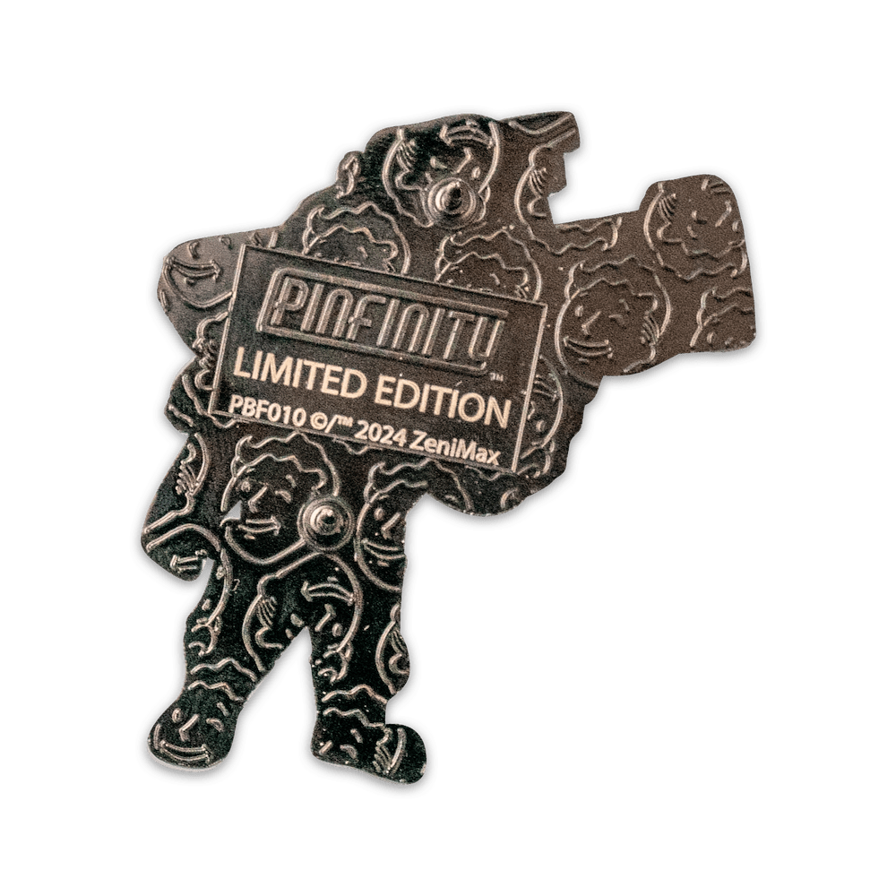 Fallout Vault Boy in Power Armor AR Pin