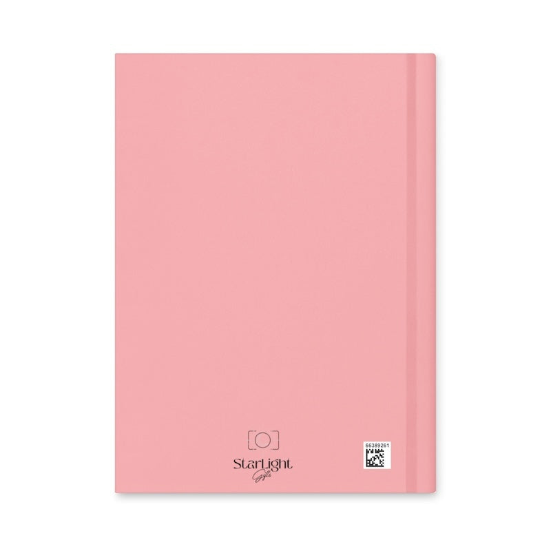 Pink notebook with 'Starlight' branding on a white background