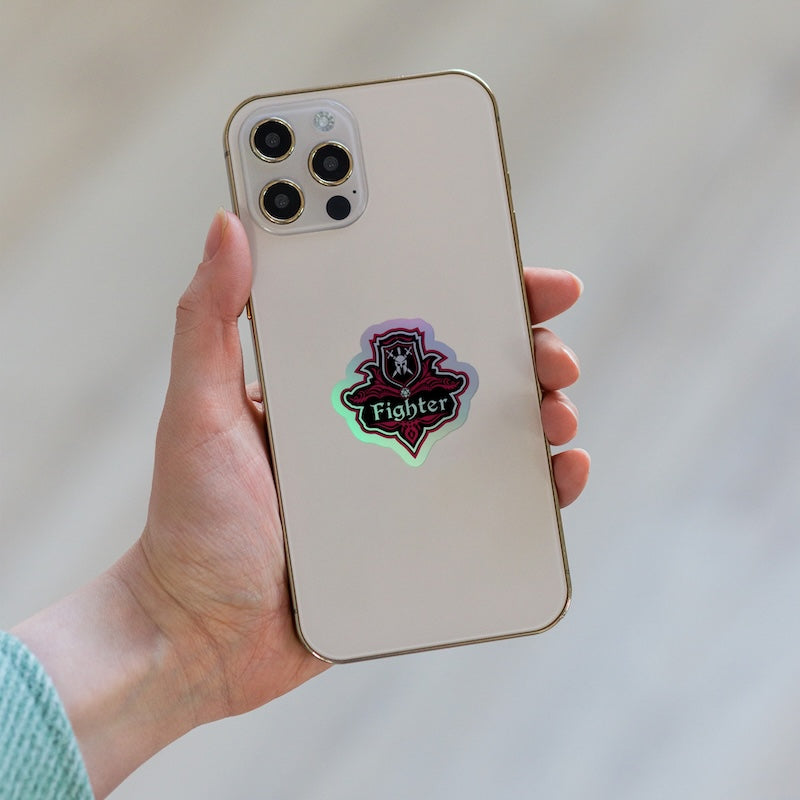 'The Fighter' Kiss Cut Game Night Sticker