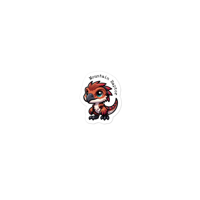 Cartoon mountain bear sticker with 'Mountain Bear' text on a white background