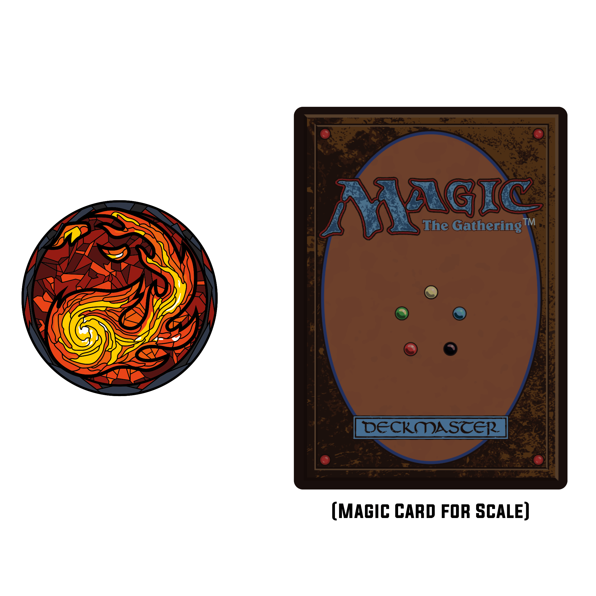 Magic: the Gathering - Stained Glass Mountain Pin