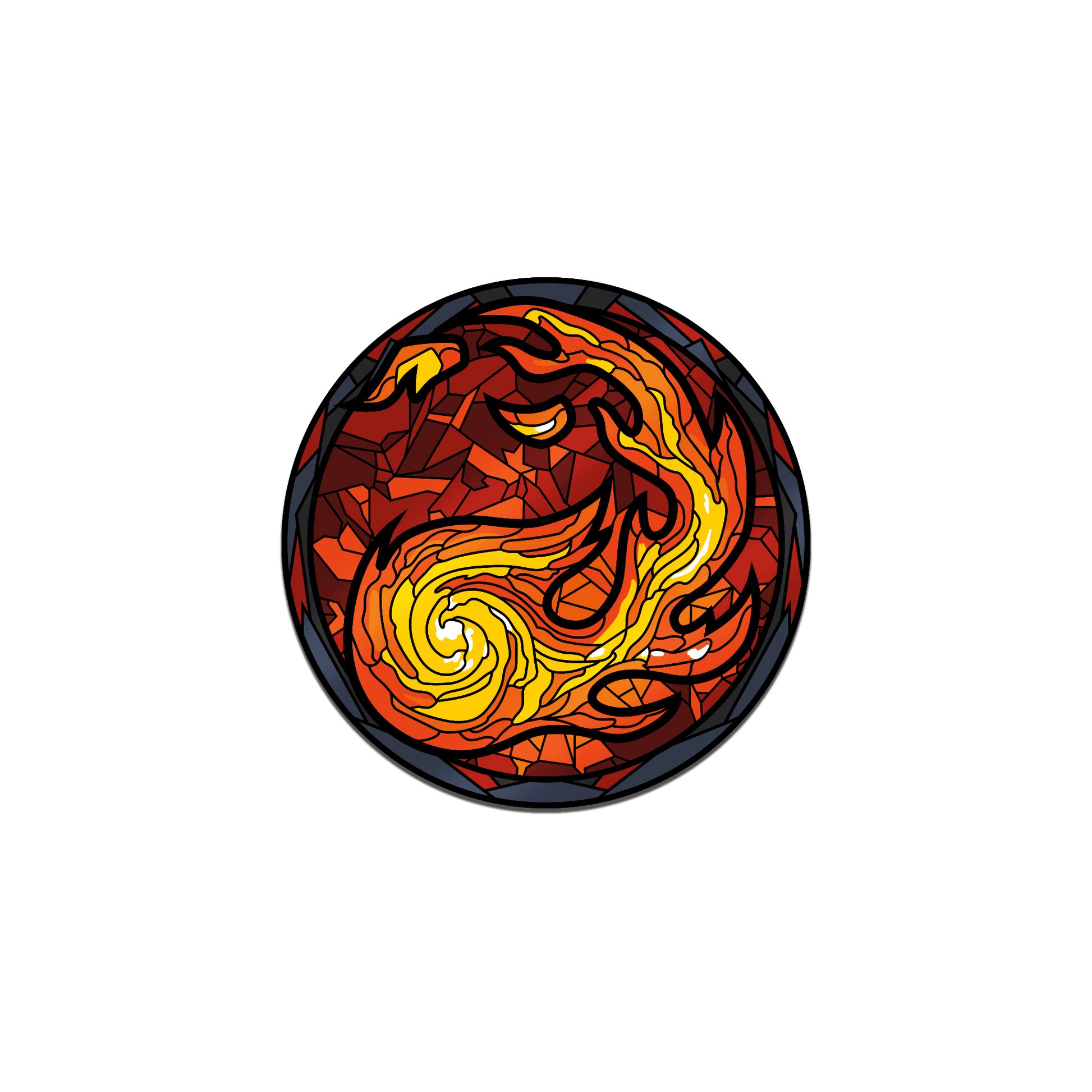 Magic: the Gathering - Stained Glass Mountain Pin