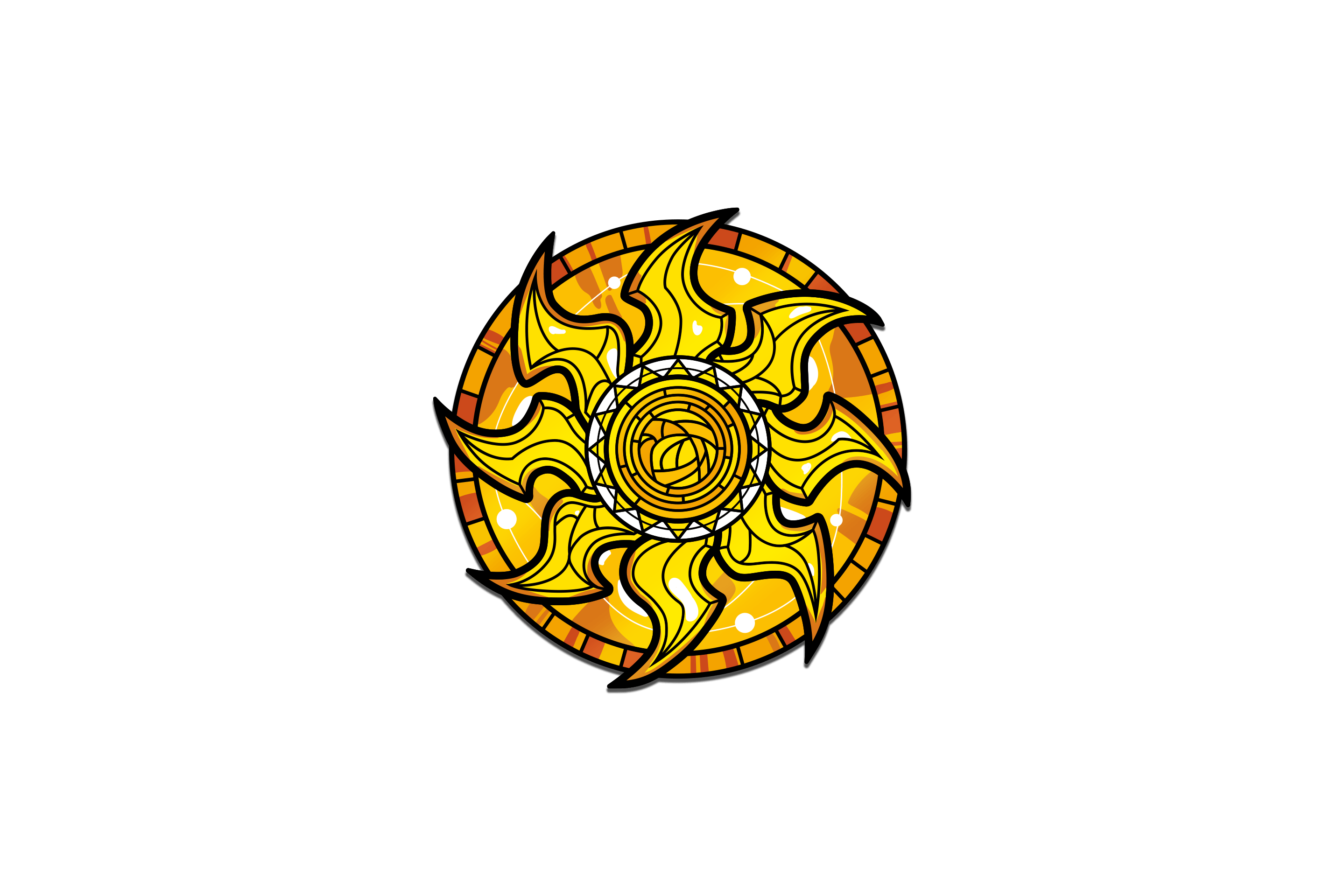 Magic: the Gathering - Stained Glass Plains Pin