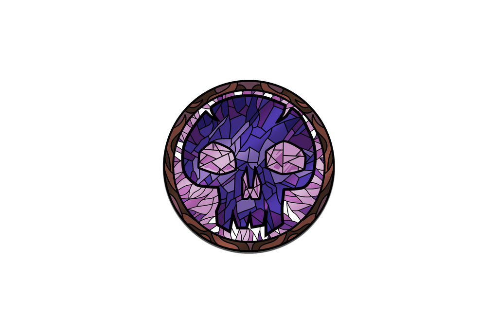 Magic: the Gathering - Stained Glass Swamp Pin