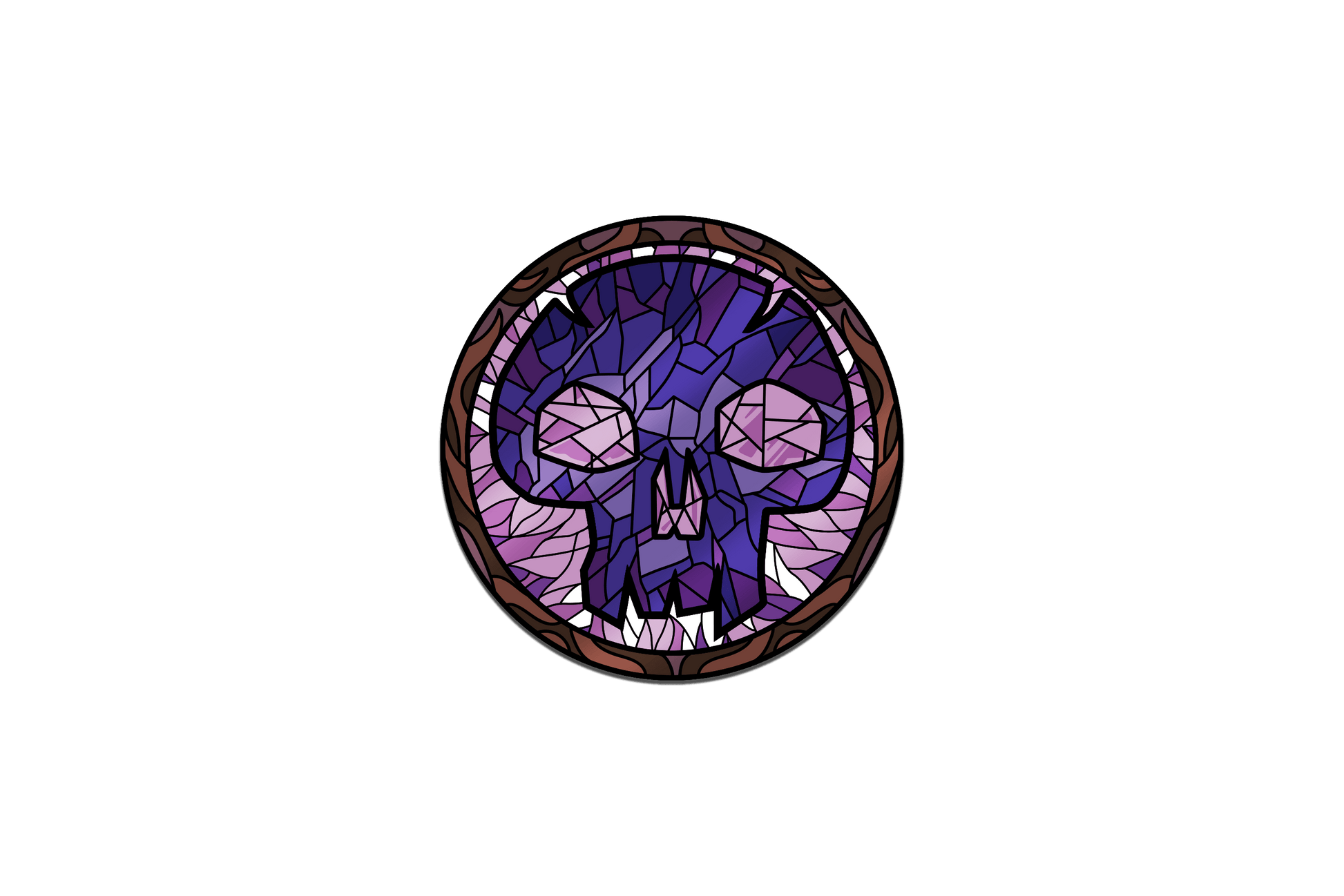 Magic: the Gathering - Stained Glass Swamp Pin