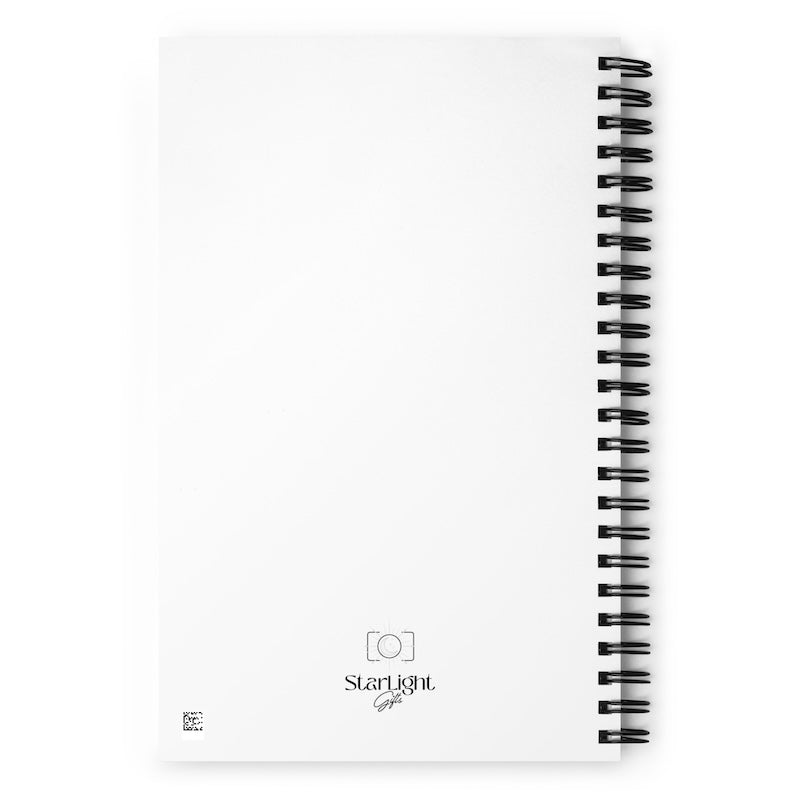 Spiral-bound notebook with 'Starlight' branding on a white background