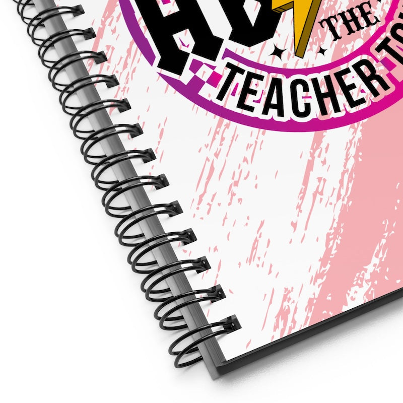 Spiral-bound notebook with 'The Teacher Tool' logo on a white background